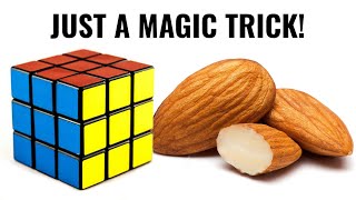 How to solve Rubic’s cube using almonds #shorts