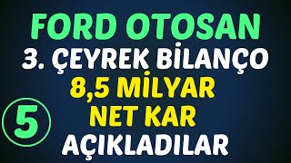 FORD OTO BİLANÇO SONUÇLARI - 3.ÇEYREK #FROTO #borsa #froto #bilanço #hisse