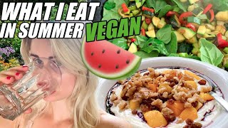 WHAT I EAT IN A DAY-  SUMMER TIME - VEGAN