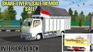 MOD BUSSID TERBARU $ CANTER $3 BLARACK RACING LIVERY DETAIL