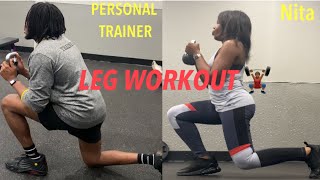 PERSONAL TRAINER GYM WORKOUT | LEG WORKOUT