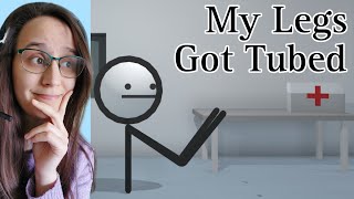 LOOKING FOR MY LEGS! | My Legs Got Tubed