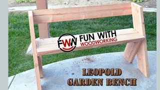 How to build a quick and easy garden bench in under 2 hours for less than $20.00