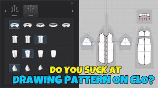 STOP DRAWING PATTERN!!! Try Clo 3d MODULAR LIBRARY for Basic Designs