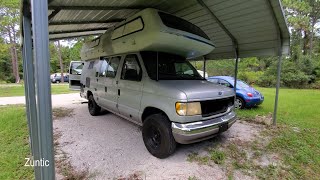 First look at my gutted project camper van a 1995 Airstream B190 Ford e350