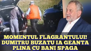 Imaginile flagrantului in care Dumitru Buzatu ia geanta cu spaga de 1.25 milioane de lei