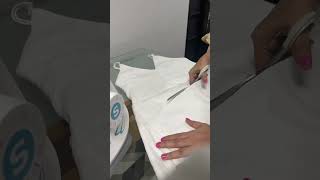 diy sewing , add extra length to a  mini skirt #asmr #shorts #diy #diycrafts #viral #trending #short