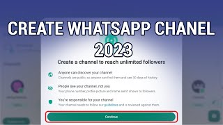 How To Create WhatsApp Channel - WhatsApp Update 2023