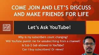 LIVE STREAM: Issues With Your Channel? Let's Ask YouTube Together.