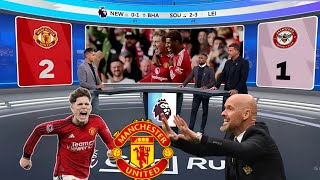 Manchester United x Brentford 2-1 Garnacho and Hojlund On Fire Goal⚽ Garnacho Erik ten Hag Reaction!