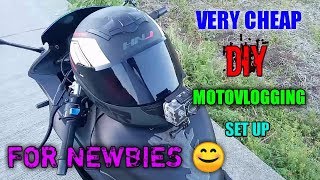 CHEAP DIY MOTOVLOGGING SET UP FOR BEGINNERS