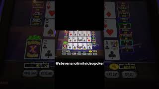 When The Straight Flush Lands on the SPOT! #stevensnolimitvideopoker #casino #gentingcasino