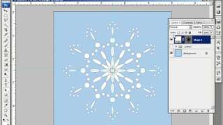 Photoshop - Repeating Pattern - Snowflake