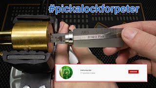 [381] Round All Brass Military American Lock Picked and Decoded with Lishi AM5!