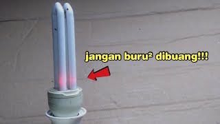 Ternyata sangat muda!!! cara perbaiki lampu yang nyalanya memerah ||