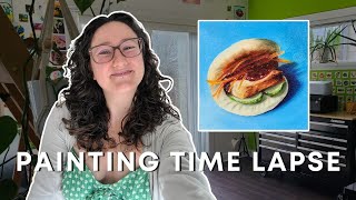 Bao Bun Time Lapse Oil Painting | Alla Prima