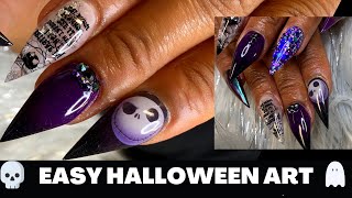 EASY HALLOWEEN NAIL ART