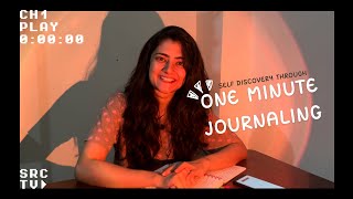 One minute journaling |  Journal writing prompt for mental health | Episode 8