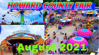 HOWARD COUNTY FAIR 2021 | FULL TOUR 4K | LIVE STOCKS | FOODS AND RIDES | #djipocket2