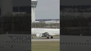 🛬 Croatia Airlines Airbus A319-112 9A-CTN landing at Munich Airport (MUC) #planespotting