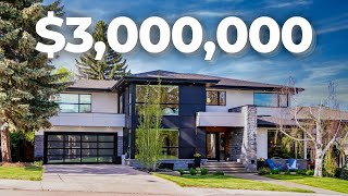 INSIDE a $3,000,000 Luxury Home in ICONIC Elbow Park, Calgary!  Million Dollar Tour 2021