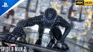 Marvel's Spider Man 2 (PS5) Raimi Black Suit Free Roaming Gameplay (4K60FPS)