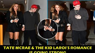 Tate McRae & The Kid LAROI Hold Hands After Dinner Date In Beverly Hills