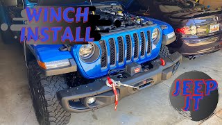 Jeep Gladiator JT Winch Install