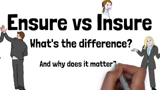 Ensure vs Insure - English Speaking Practice