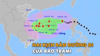 Kịch bản 2 hướng đi của bão Trami | VTC News