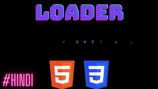 Web Design: Creating Page Loader Using Html and css #website #webdevlopment #hindi #web #desgin