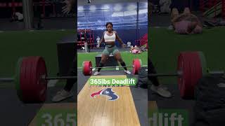 Women Deadlifts Over 2x Her Bodyweight 365lbs #fitness #gym #gymworkout #girlswholift #workout