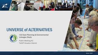 I-10 East PEL Study Universe of Alternatives virtual public meeting