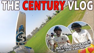 Go-Pro CENTURY VLOG || Match winning partnership with @cricketcardio 😍