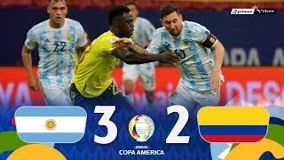 Argentina vs Colombia 3-2 | All Goals &Match Highlights | Copa America Final 2024 #copaamérica2024