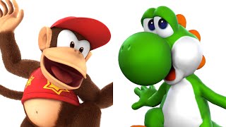 Diddy Kong vs Yoshi in Super Smash Bros Brawl (Remaster)