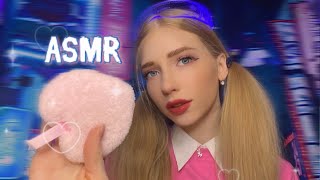 АСМР МАКИЯЖ К-ПОП (мурашки, звук кисточки,помада)💘🥰 ASMR MAKEUP K-POP