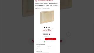 Where Can I Find Good Wood Panels for Crafts?