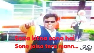 Sona kitna sona hai ||90s song||Whatsapp status||Hero no 1 ||Udit narayan|| Govinda||Karishma kapoor