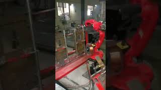 scaffold welding with Yooheart 1450mm welding robot