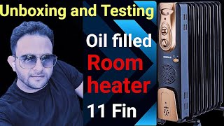 Havells OFR room Heater with 11Fin Unboxing testing and Review #havellsroomheater