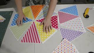 Making a quilt out of a bunting panel