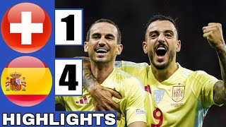 Switzeland Vs Spain 1-4 | All Goals & Extended Highlights | UEFA Nations League