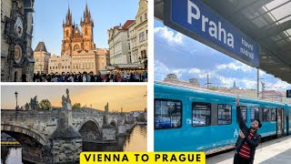 Vienna to Prague in business class | Prague Charles bridge at sunset | Anjan Chatterjee