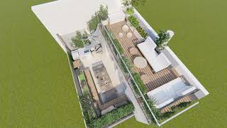 Roof TERRACE Design on Sketchup