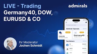 Daytrading & Markttechnik live #germany40 #dj30 #gold Analyse & CFD Trading am 25.01.2024