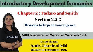 2024 Sem 5 | Sec 2.5.2 | Introductory Development Economics | Convergence Among Countries