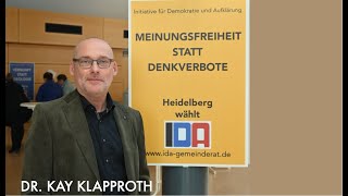 IDA-Wahlkampfauftakt mit Dr. Kay Klapproth: „Wir bringen Vielfalt in den Gemeinderat“