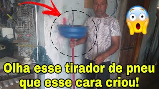 Como fazer tirador de pneu de moto ou carro. Faça você mesmo!