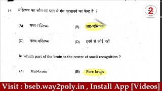 Bihar Board Matric Science question paper 2023 objective answers